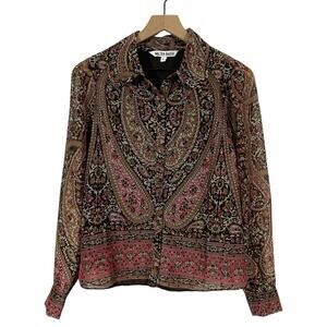 Walter Baker Adaline Paisley Print Shirt - Brown Multi - Small